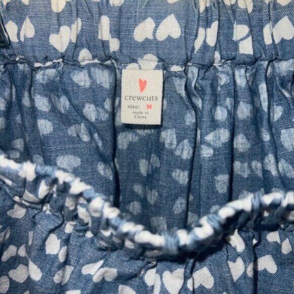 J. Crew Crew Cuts Chambray Skirt with Hearts, Size M - Picture 3 of 3